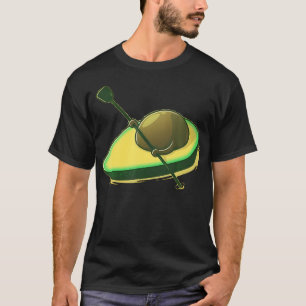 Camiseta Bonito Avocado Fazendo Kayaking Funny Kayak Lover