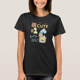 Camiseta Bonito Bebê Brat Bebê Novo Pai Mãe