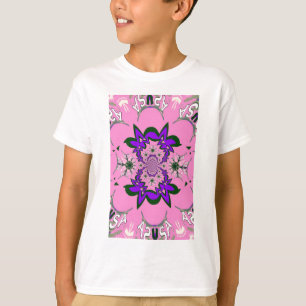 Camiseta Bonito bebê rosa, cor-de-rosa púrpura, motif