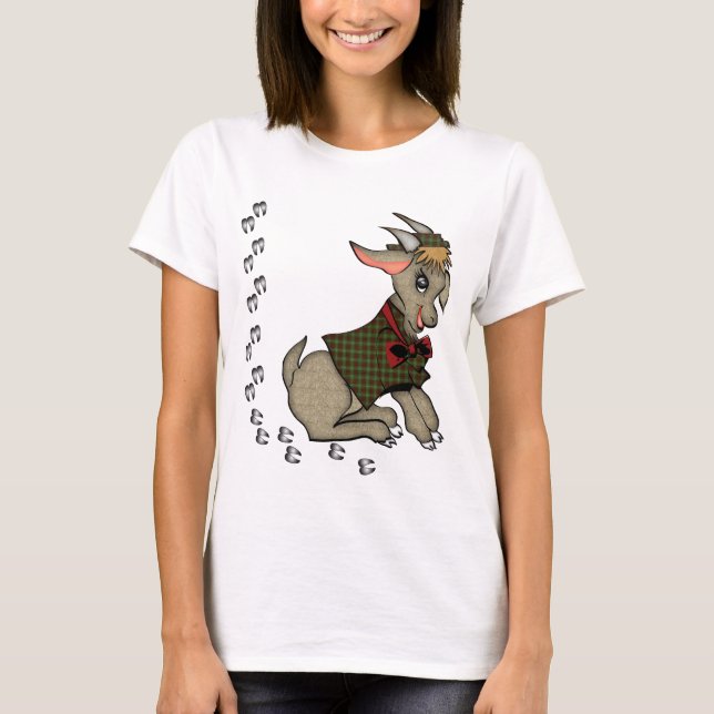 Camiseta Bonito Billy Goat com Bowtie (Frente)