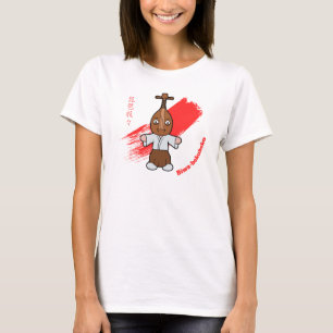 Camiseta Bonito Biwa-bokuboku Homem Luta Yokai