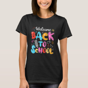 Camiseta Bonito Boas-vindas De Volta à Escola Primeiro Dia