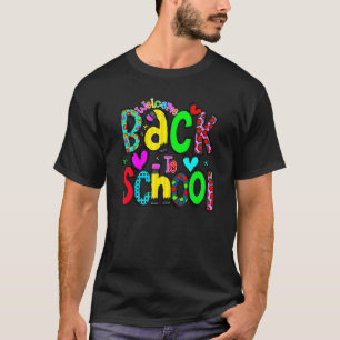 Camiseta Bonito Boas-vindas De Volta à Escola Primeiro Dia 