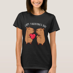 Camiseta Bonito Capy Dia dos Namorados Capivaras Amantes Ro