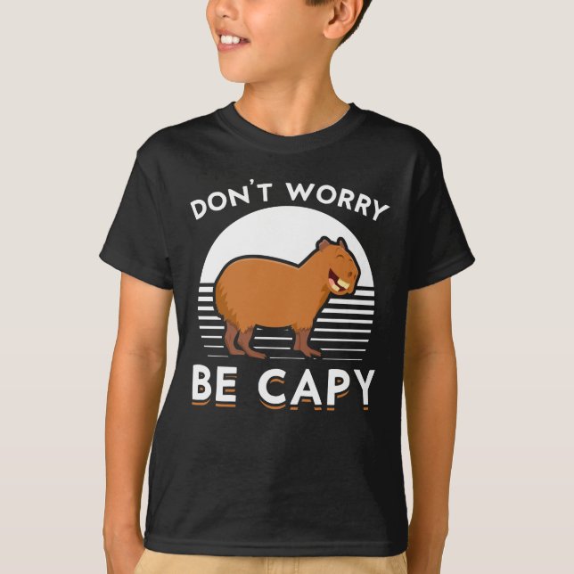 Camiseta Bonito Capybara Funny Zoo Animal (Frente)