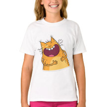 Bonito,cara,camisetas,gatinho,engraçado,T-Shirt de