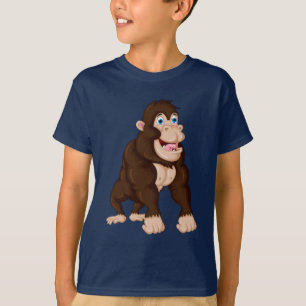 Camiseta Bonito Cartoon Gorilla