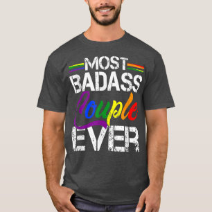 Camiseta Bonito Casal Arco-Íris Gay LGBTprimo Lésbico LGBT