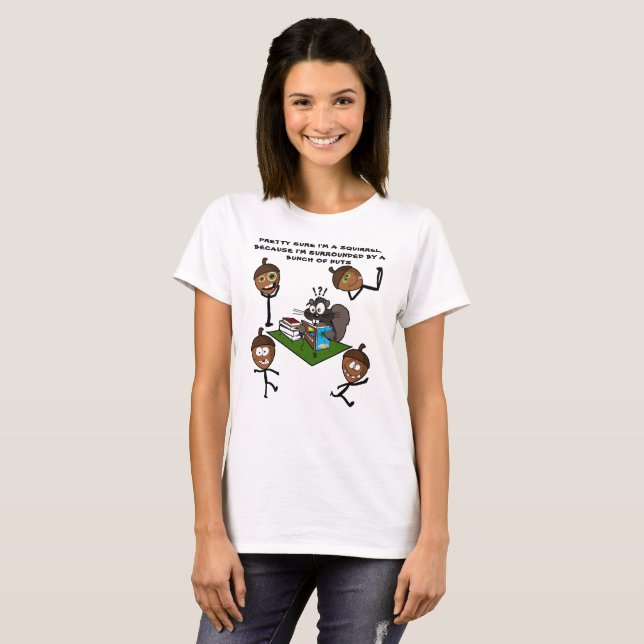 CAMISETA BONITO CERTEZA QUE SOU UM SQUIRREL (Frente Completa)