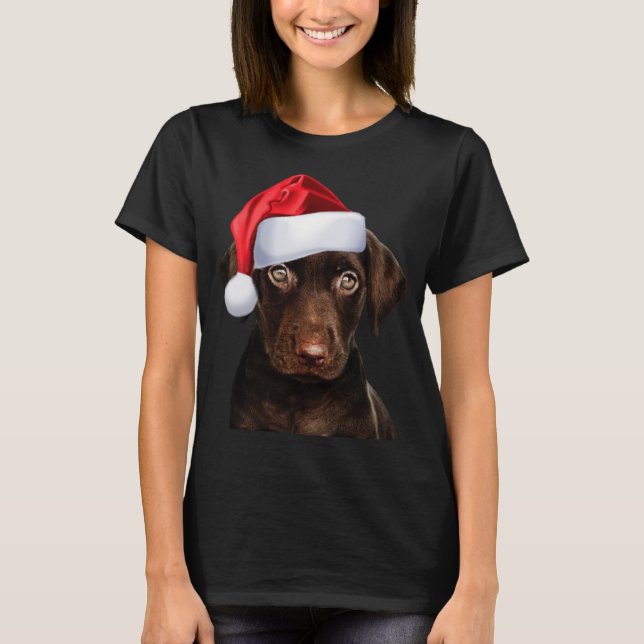 Camiseta Bonito Chocolate Lab Santa Hemorragia Imagem Engra (Frente)