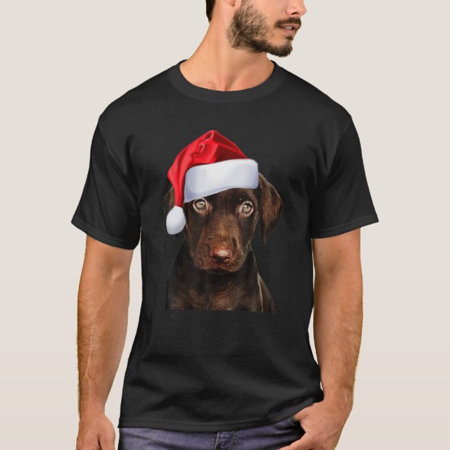 Camiseta Bonito Chocolate Lab Santa Hemorragia Imagem Engra (Frente)