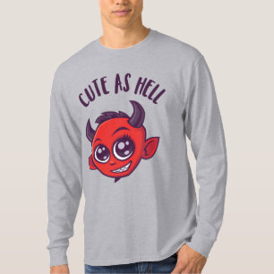 Camiseta Bonito como Inferno Diabo com Texto Escuro