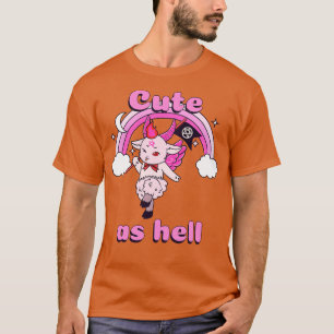 Camiseta Bonito Como Inferno Kawaii Baphomet Gótico Emo Pun