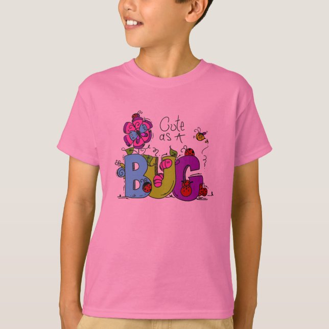 Camiseta Bonito como um inseto (Frente)