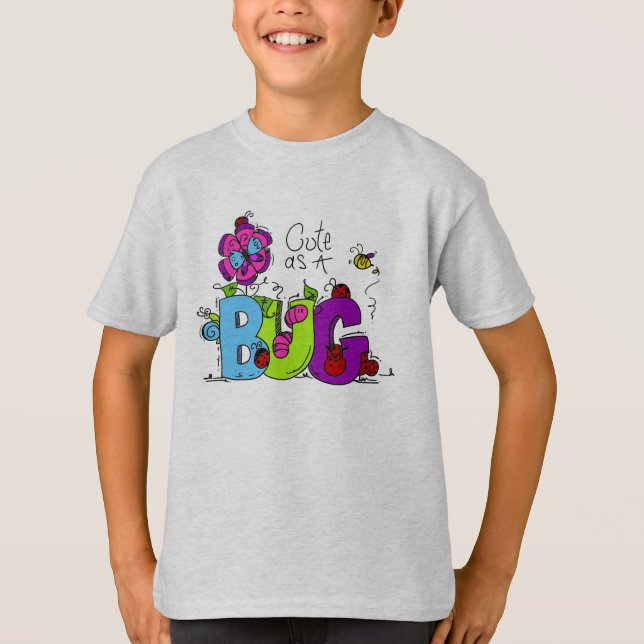 Camiseta Bonito como um inseto (Frente)