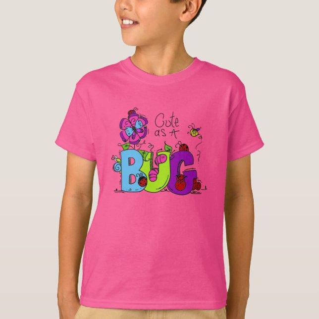 Camiseta Bonito como um inseto (Frente)