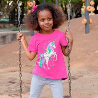 Bonito Criação do Rainbow Unicorn Challing Stars