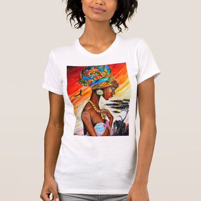 Camiseta Bonito da Princesa Africana (Frente)