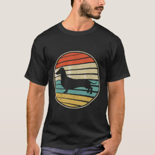 Camiseta Bonito Dachshund Retro Vintage 70s 80s Wiener D