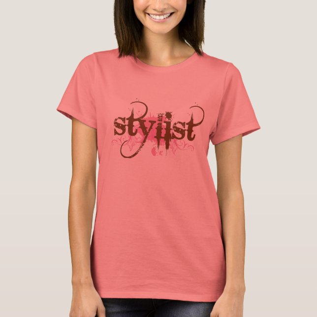 Camiseta bonito de Grunge Womens Stylist (Frente)