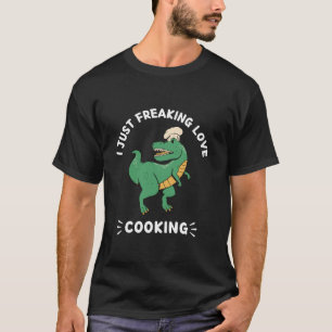 Camiseta Bonito Dinossauro Kawaii, Eu Só Estraguei Cozinhar