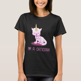 Camiseta Bonito e eu sou um Unicórnio Caticorn + Gato