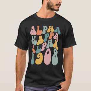 Camiseta Bonito e fofa retro ondulada