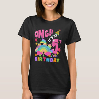 Camiseta Bonito É o meu 5 Aniversário de 5 anos Pop É Único