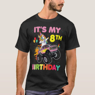 Camiseta Bonito É o meu oitavo aniversário Sou Oito Monstro