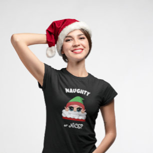 Camiseta Bonito Elfo de Natal “Mau ou Bonzinho?” em Anime