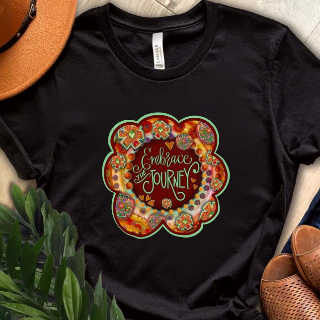 Camiseta Bonito Embriação Floral à Inspirividade da Viagem (Criador carregado)