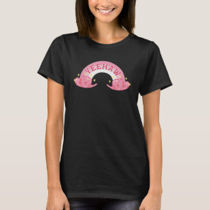 Camiseta Bonito Estético Rosa Olá Cowgirl Sulista Country