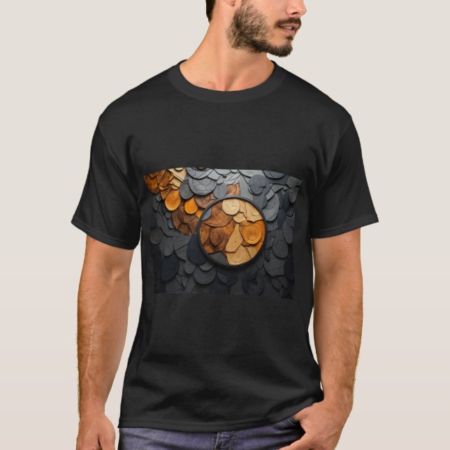 Camiseta Bonito estilo artístico Tee Impressão (Frente)