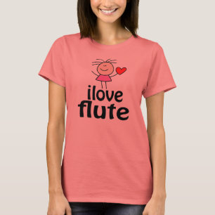 Camiseta Bonito Eu Adoro T-shirt Flute