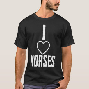 Camiseta Bonito eu amo cavalos para cavaleiro cavalo