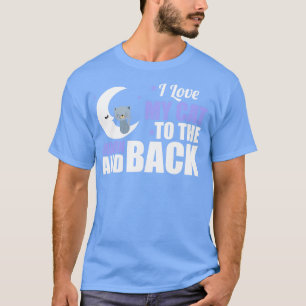 Camiseta Bonito Eu Amo Meu Gato À Lua E De Volta