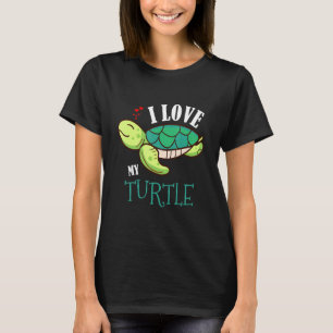 Camiseta Bonito Eu Amo Minha Tartaruga