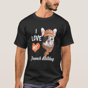 Camiseta Bonito Eu Amo Os Meus Homens Franceses Meninos Men