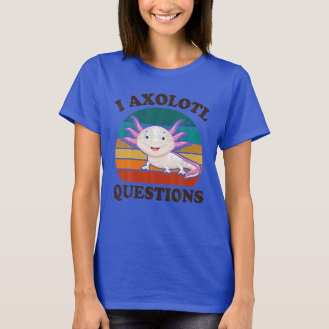Camiseta Bonito Eu Axolotl questiona crianças engraçadas ho (Frente)