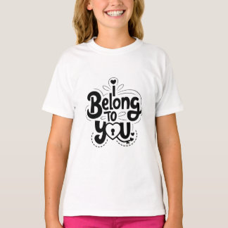Camiseta Bonito eu pertenço a você