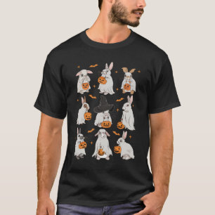 Camiseta Bonito Fall Bunny Ghost Coelho Coelho Fumado Spook