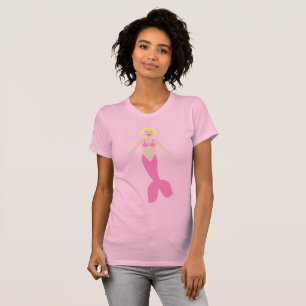 Camiseta Bonito fantasia rosa Sereia