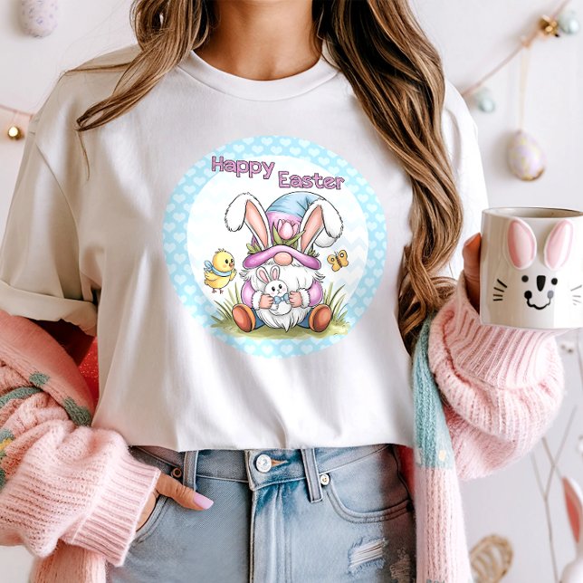 Camiseta Bonito Felz pascoa Bunny Gnomo (Criador carregado)