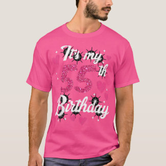 Camiseta Bonito girando 55 anos de Festa de aniversário Cut