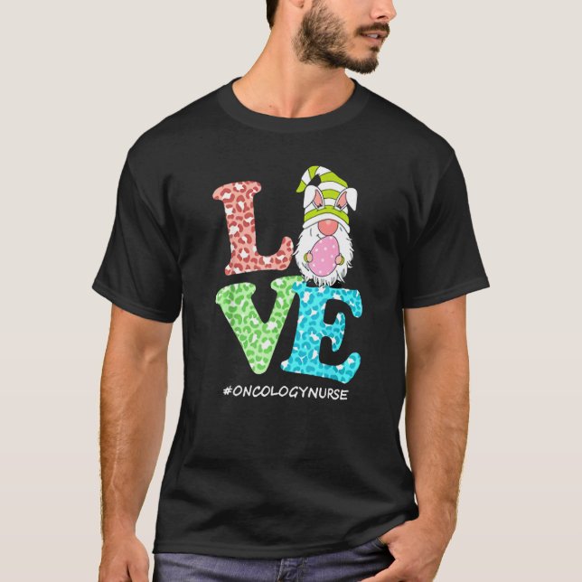 Camiseta Bonito Gnome Bunny Delivery Ob Day Nursi (Frente)