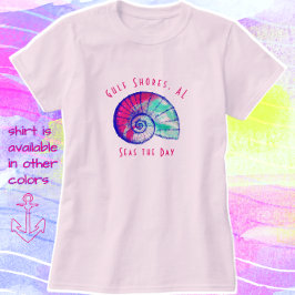 Camiseta Bonito Golfo Shores Alabama Seashell T Shirt