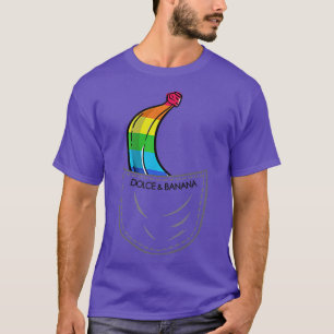 Camiseta Bonito Gráfico do Orgulho Funny da Banana Dolce Po