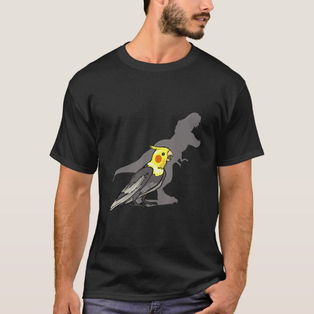 Camiseta Bonito Gritante de Papagaio Birb Engraçado Pássaro (Frente)