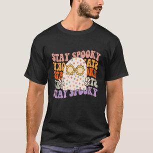 Camiseta Bonito Groovy Fique Assustador Retro Fantasma Hall