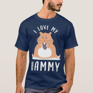 Camiseta Bonito Hamster Presente Adoro meu Hammy